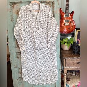 Frank & Eileen Rory Midi Shirtdress – 100% Linen – Size Medium